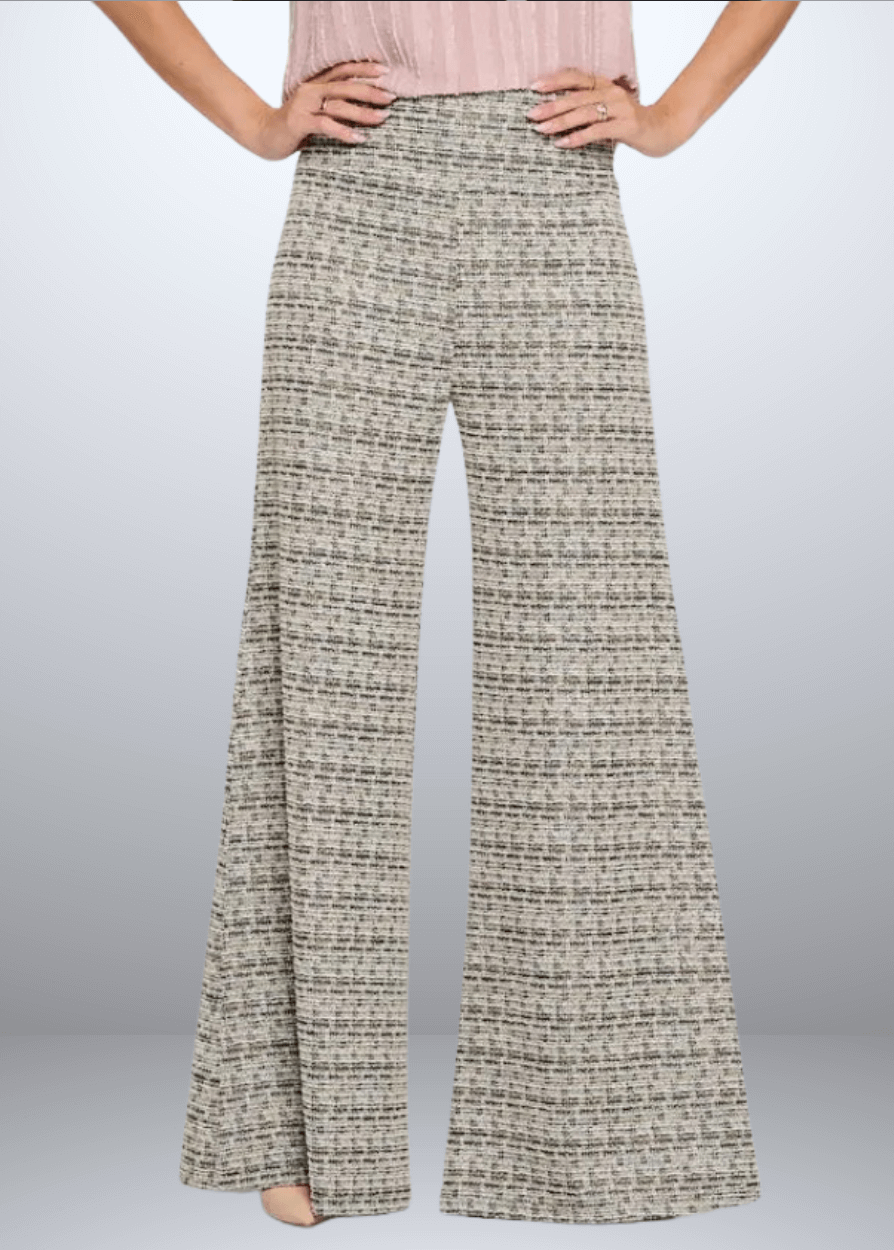 Payton Plaid Tweed Knit Pants
