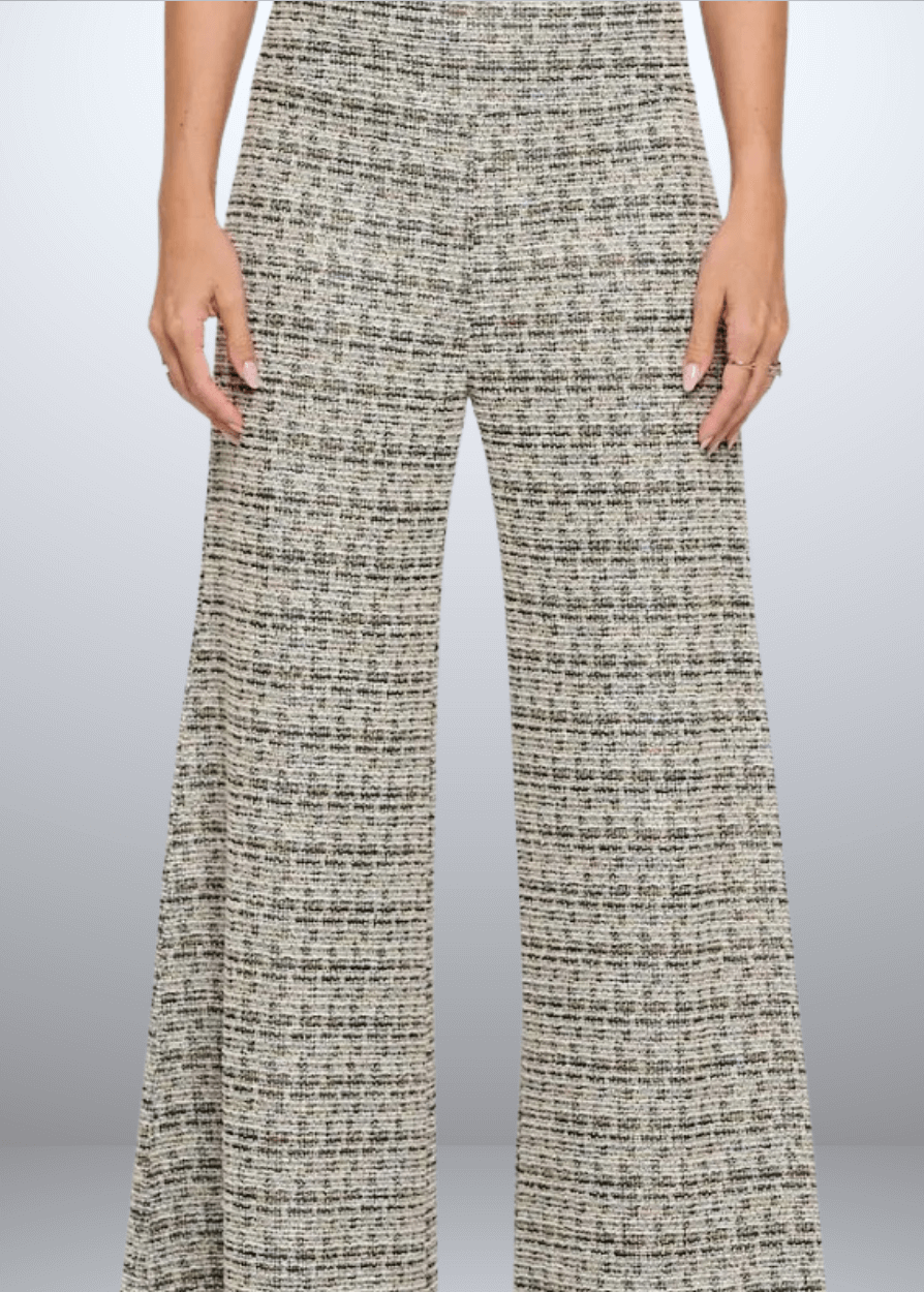 Payton Plaid Tweed Knit Pants