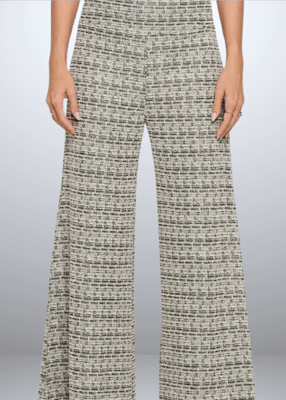 Payton Plaid Tweed Knit Pants