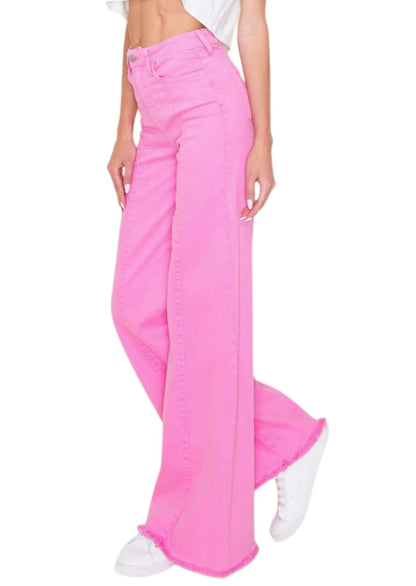 High Waist Flare Leg Denim Jeans - Clearance Final Sale