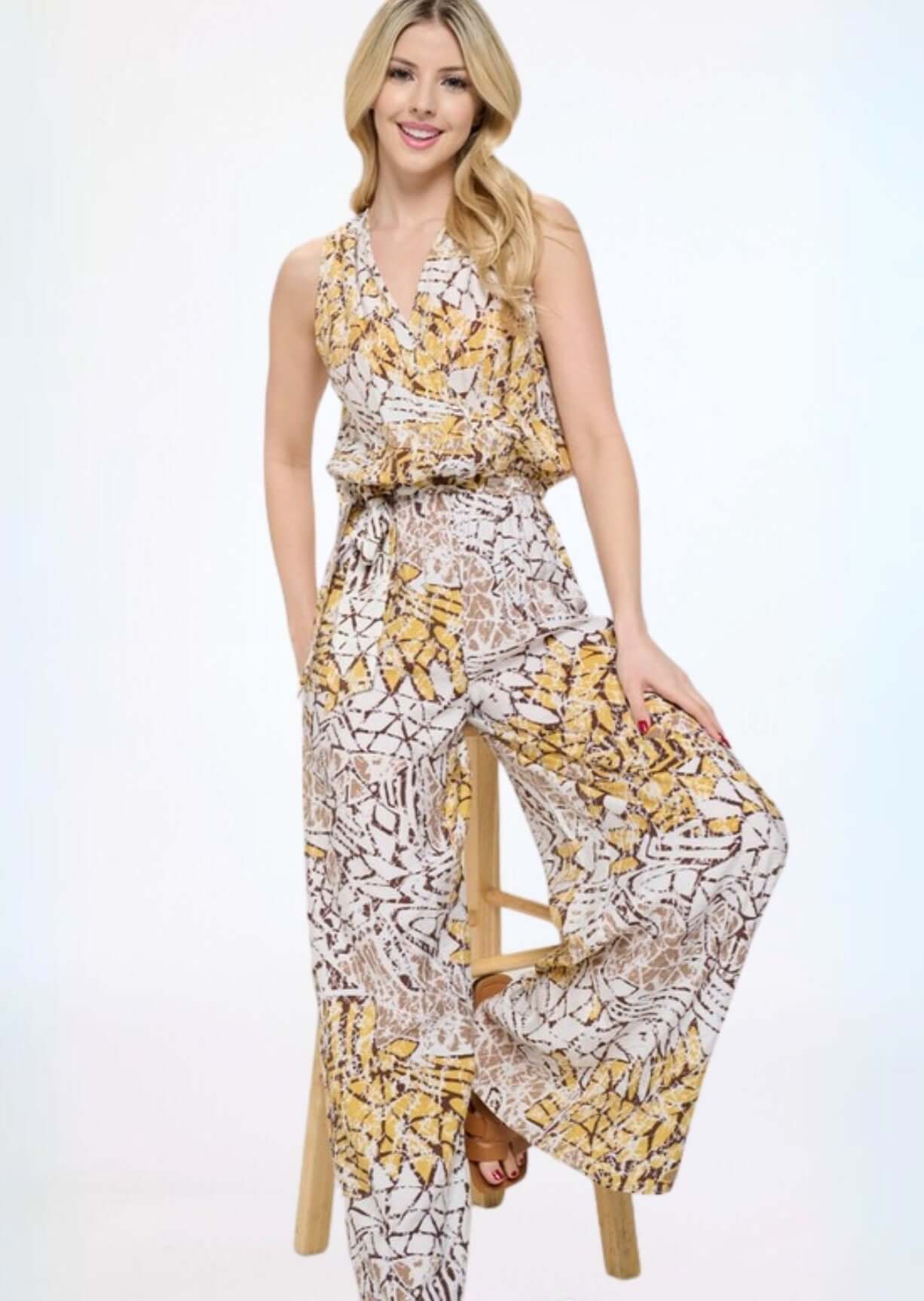 Be Unique Sleeveless Jumpsuit CLEARANCE FINAL SALE