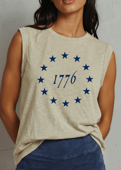1776 Relaxed Fit Muscle Tee Made in USA