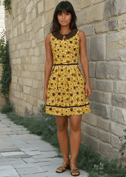Sunflower Collared Dress