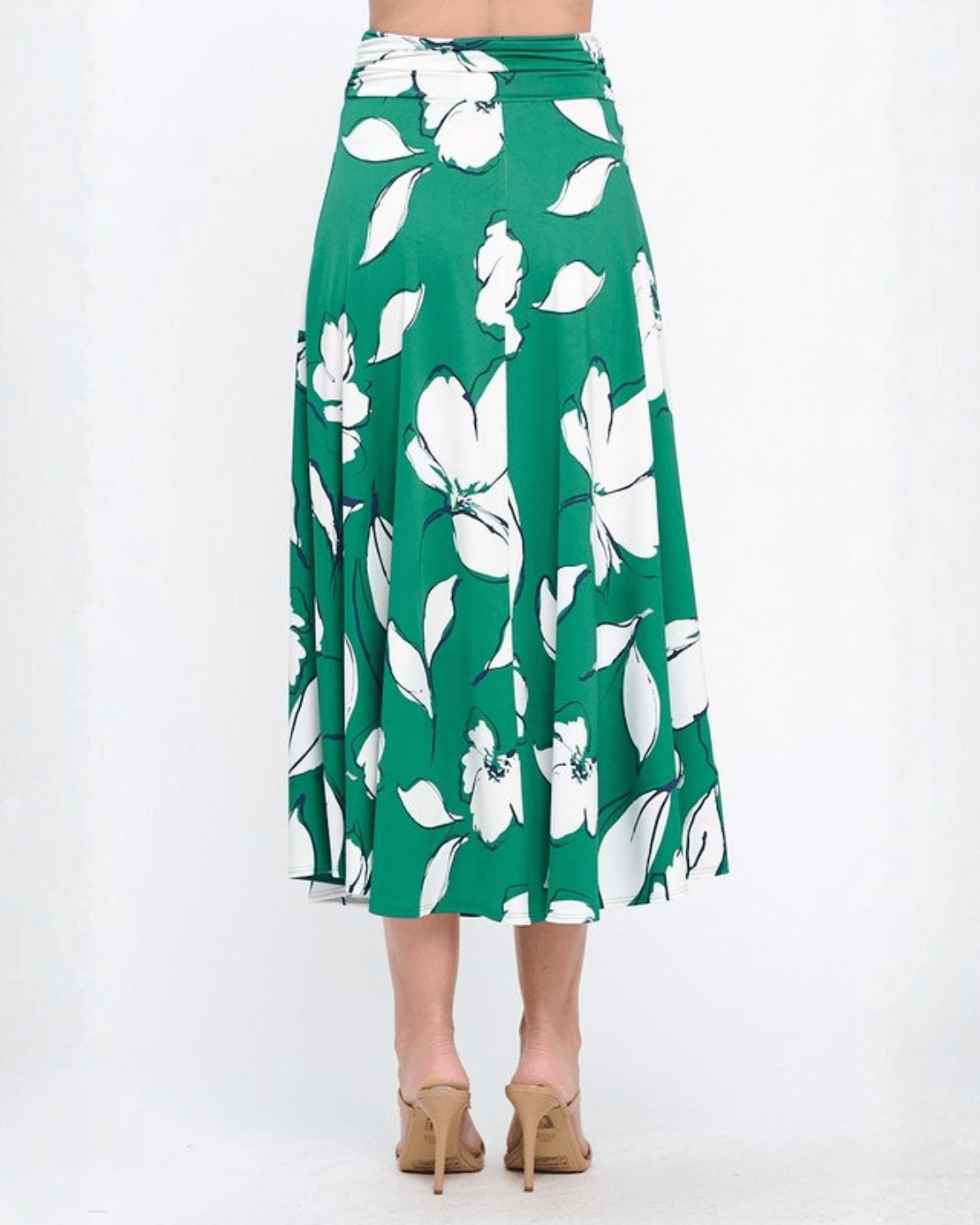 Marie Floral Print Maxi Skirt