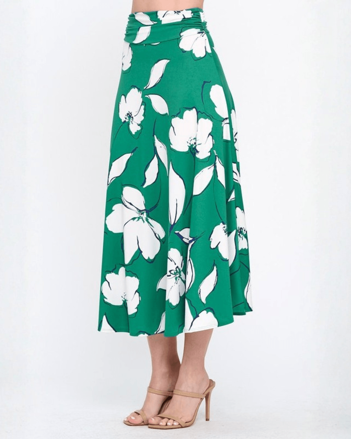 Marie Floral Print Maxi Skirt