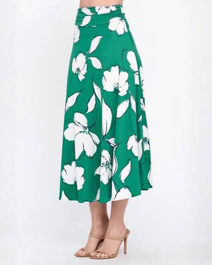 Marie Floral Print Maxi Skirt