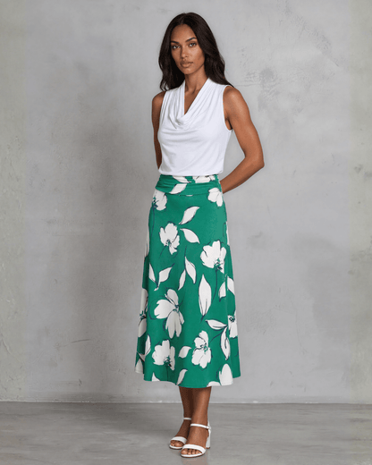 Marie Floral Print Maxi Skirt