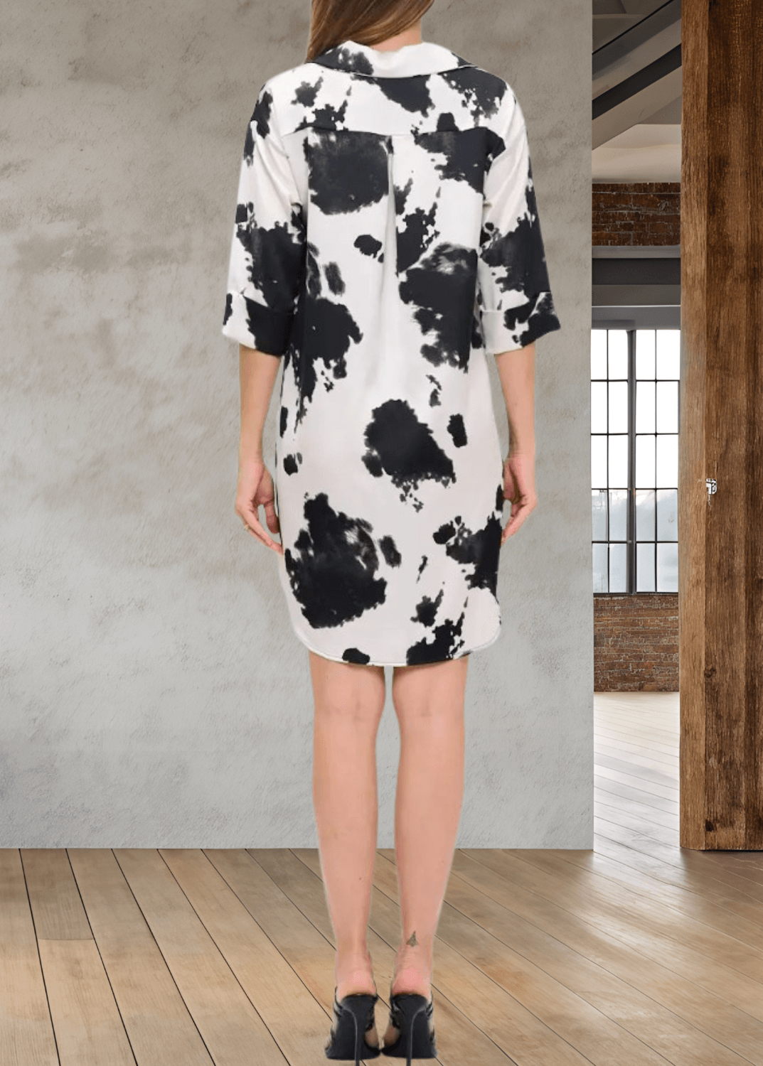 Kali Cow Print Mini Dress or Tunic