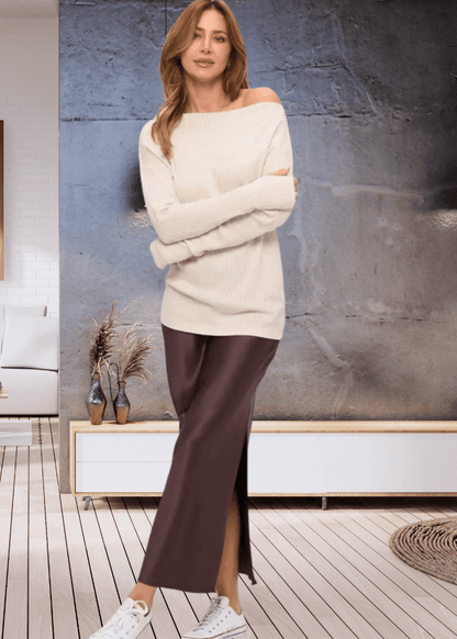 Grace Ribbed Knit Thumbhole Sweater