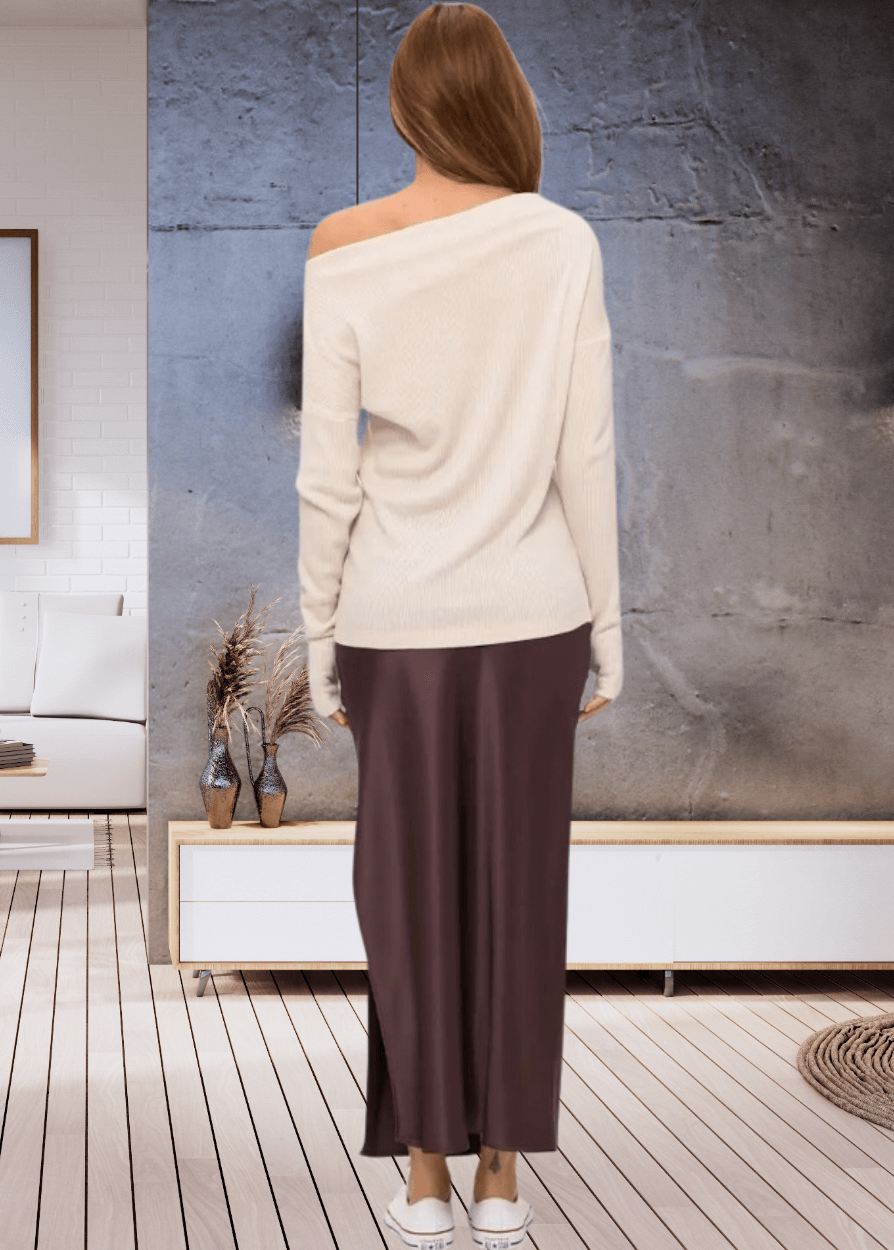 Grace Ribbed Knit Thumbhole Sweater