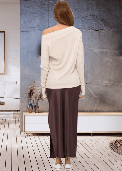 Grace Ribbed Knit Thumbhole Sweater