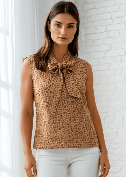 Paw Print Bow Top