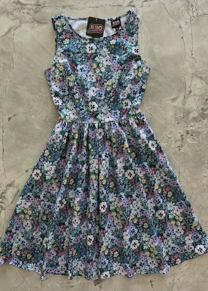 Painted Floral Vintage Dress