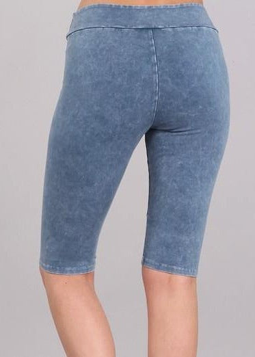 Ladies Longer Length Biker Shorts Made in USA