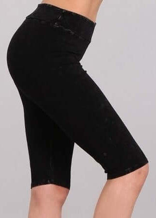 Ladies Longer Length Biker Shorts Made in USA