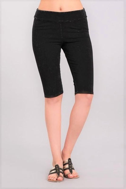 Ladies Longer Length Biker Shorts Made in USA