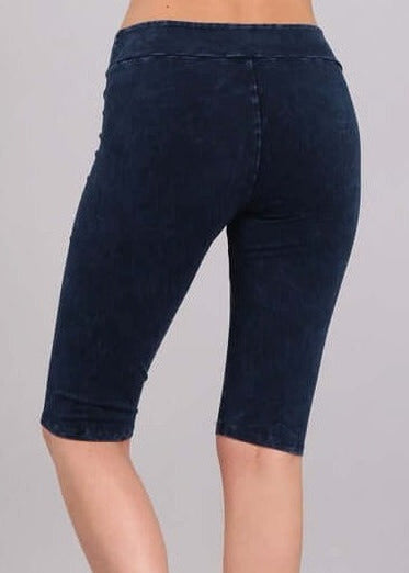 Ladies Longer Length Biker Shorts Made in USA