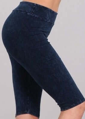 Ladies Longer Length Biker Shorts Made in USA