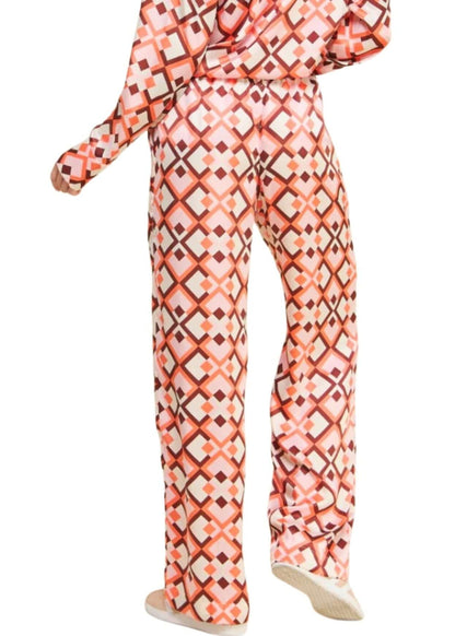 Pink Retro Satin Pants CLEARANCE FINAL SALE