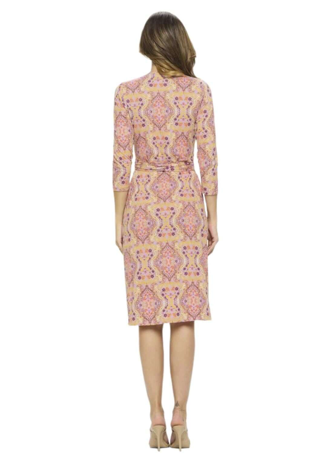A Feminine Touch Jersey Wrap Dress Made in USA