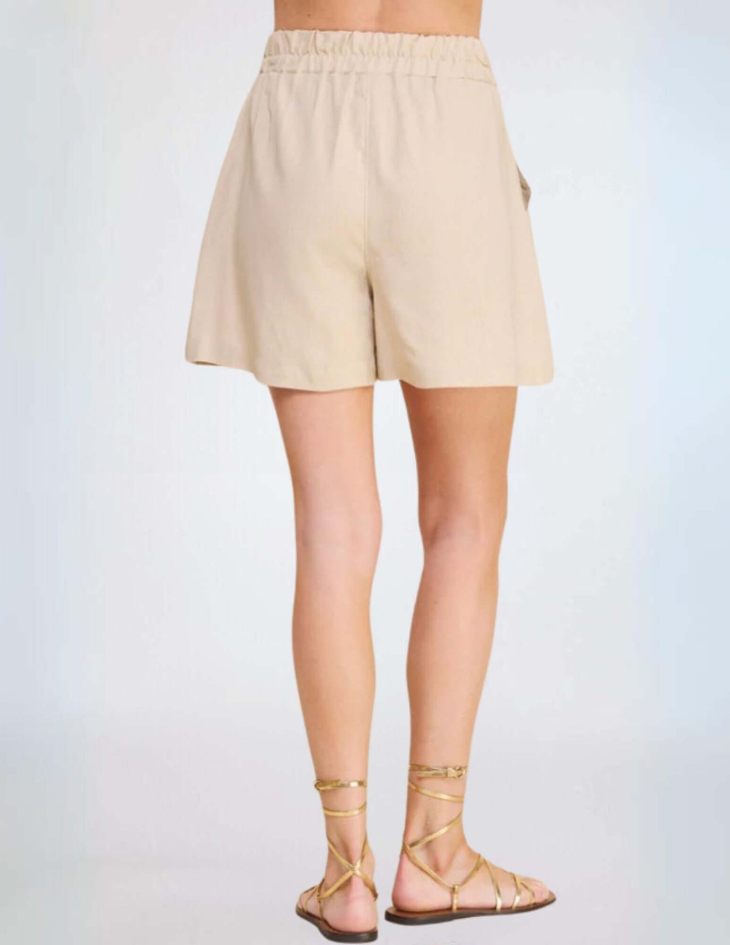Amari Linen Blend Walking Shorts CLEARANCE FINAL SALE
