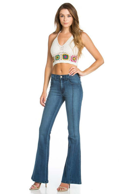 Rumor Has It Front Seam Flared Denim Jeans CLEARANCE FINAL SALE
