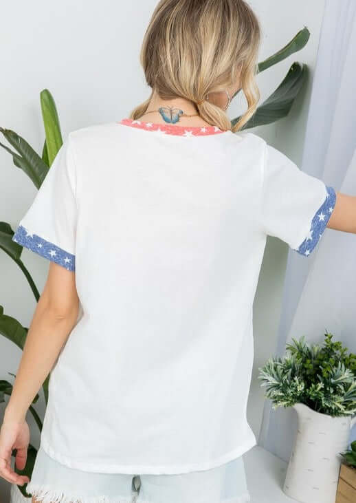 All Cotton Patriotic Essentials Tee CLEARANCE FINAL SALE