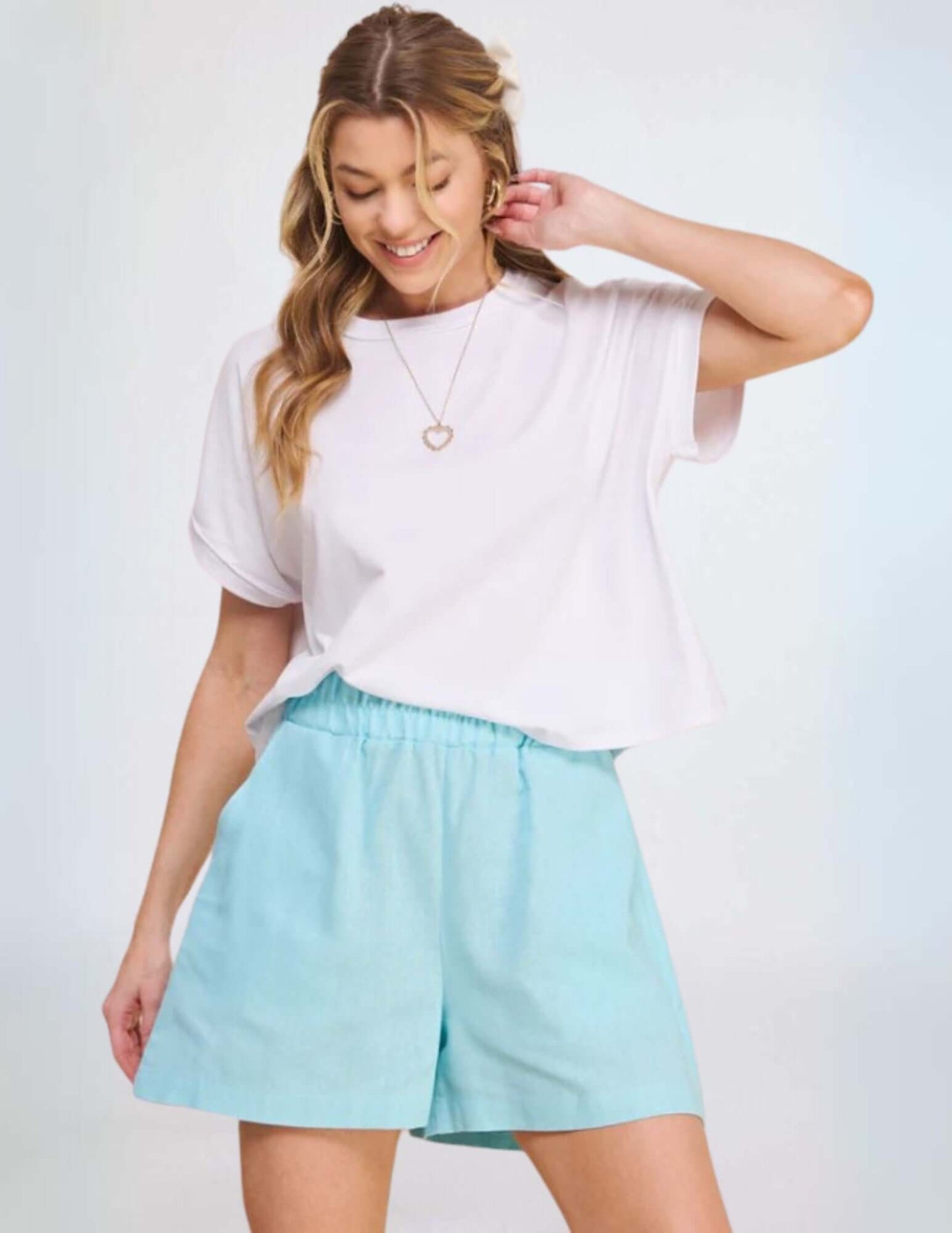 Amari Linen Blend Walking Shorts CLEARANCE FINAL SALE