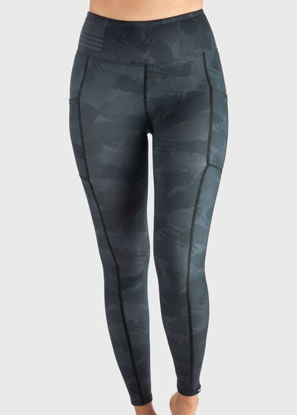 Blackout Camo Pocketed Legging