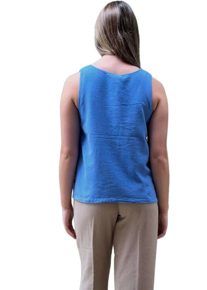 Cotton Wardrobe Essential Sleeveless Top - Clearance Final Sale