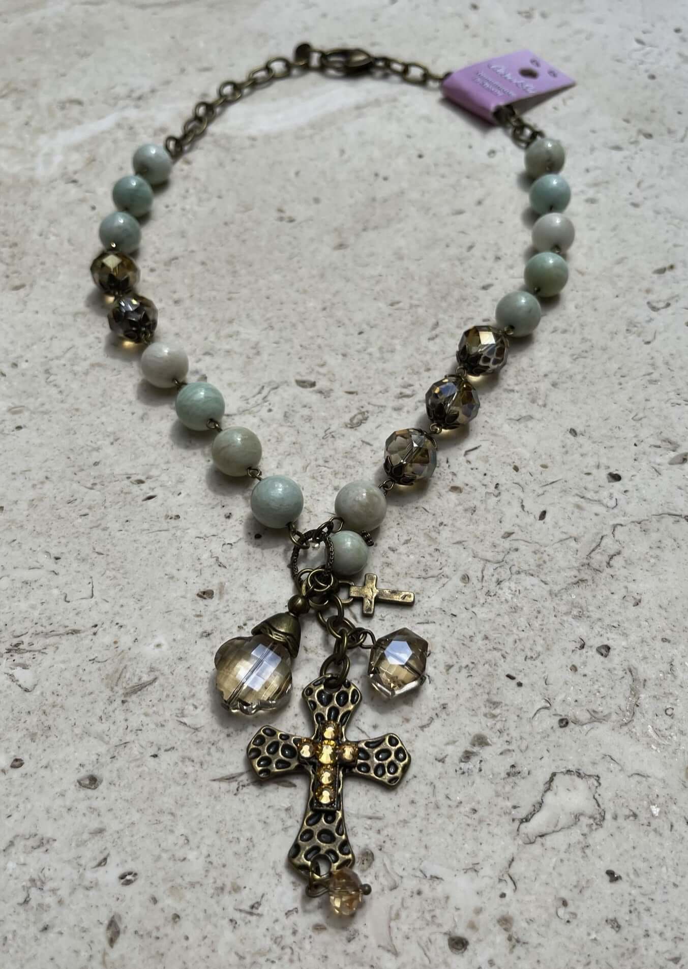 Fashionably Blessed Cross Necklace Made in USA