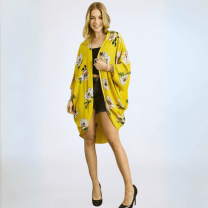 Cocoon Floral Kimono Cardigan CLEARANCE FINAL SALE