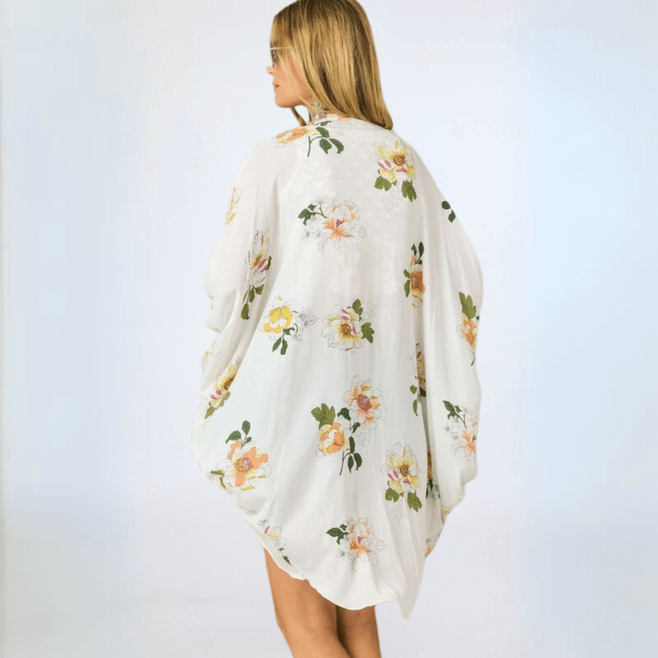 Cocoon Floral Kimono Cardigan CLEARANCE FINAL SALE