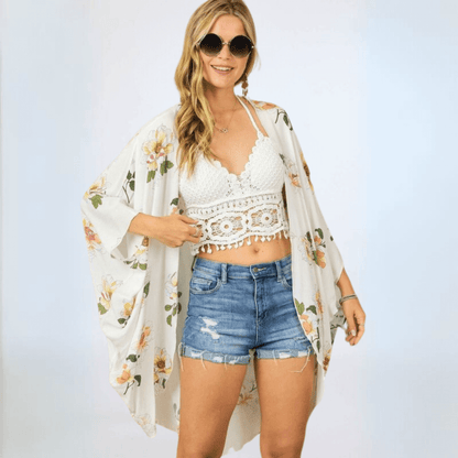 Cocoon Floral Kimono Cardigan CLEARANCE FINAL SALE