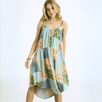 Boho Colorful Summer Sun Dress Made in USA