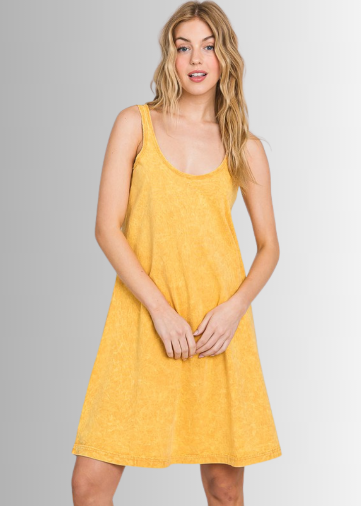 All Cotton Tank Dress Made in USA