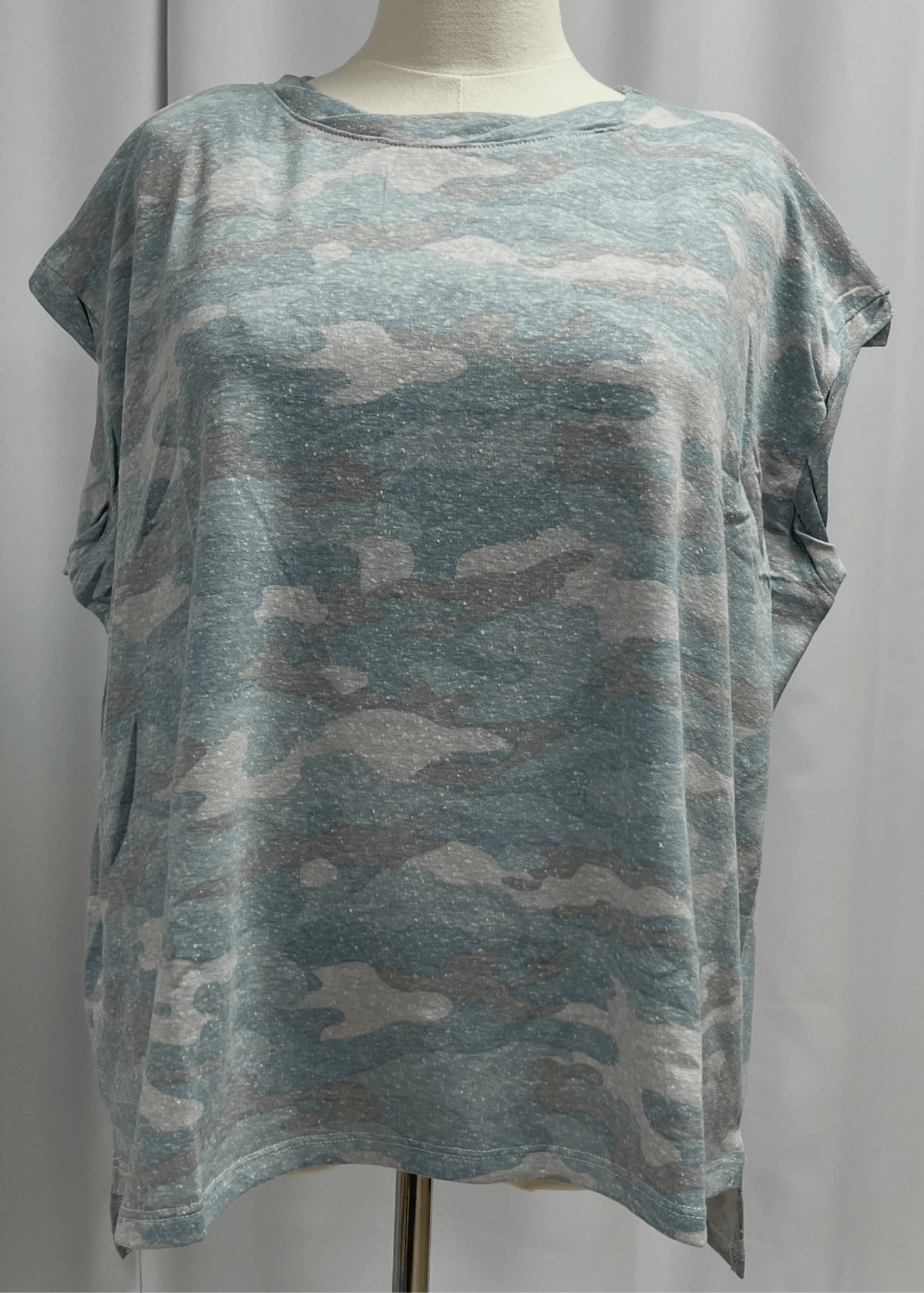 Army Print Twisted Tee