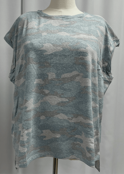 Army Print Twisted Tee