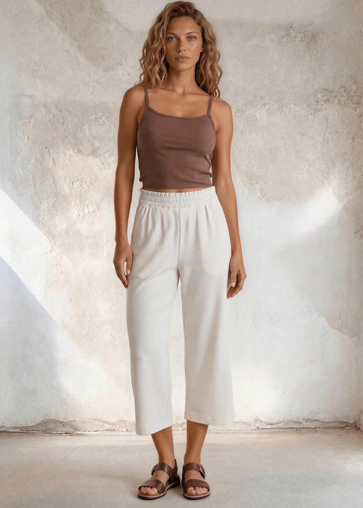 Cary Wide Leg Cropped Pant