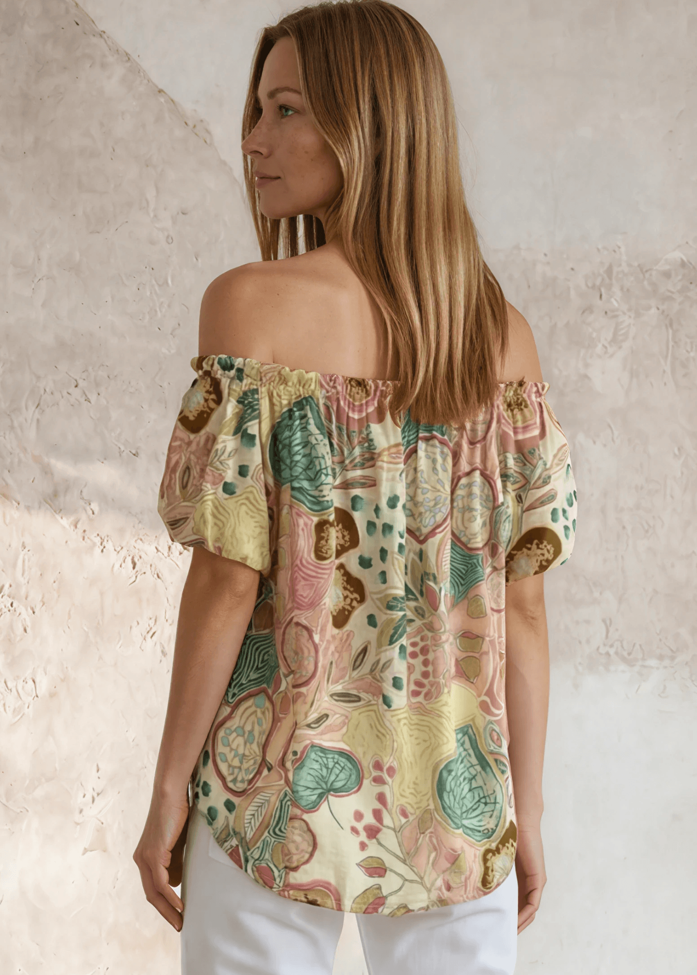 Avery Floral Off-Shoulder Puff Sleeve Top