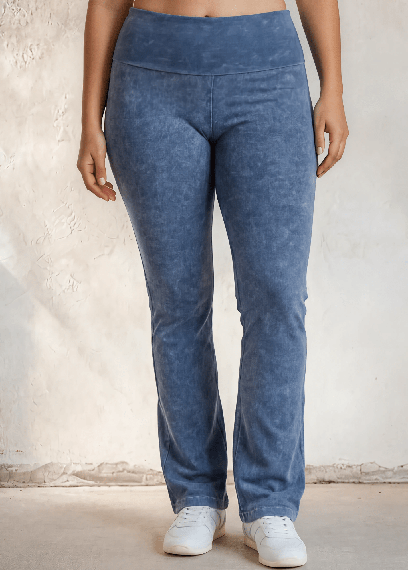 Ellie's Essential Cotton Stretch Bootcut Flare Plus Size Light Denim