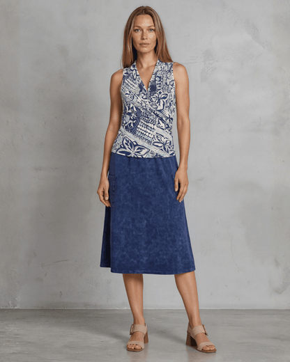 Karol Knit Surplice V Neck Sleeveless Top