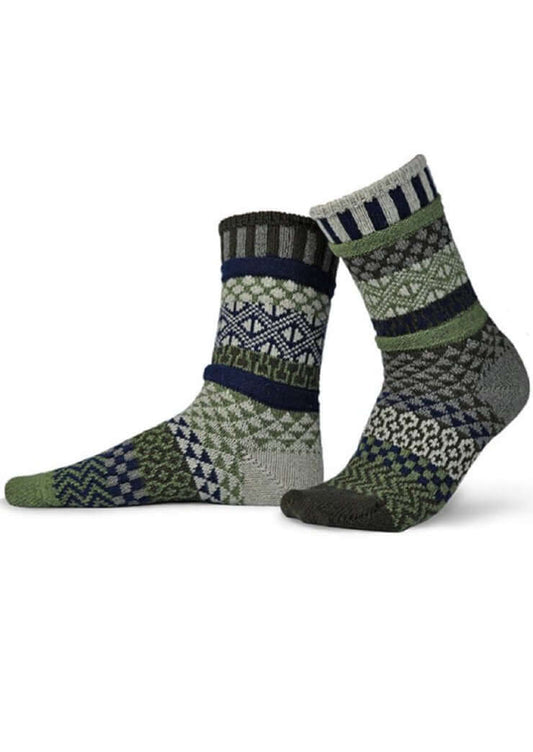 BAMBOO Wool Blend Knitted Crew Socks Made in USA