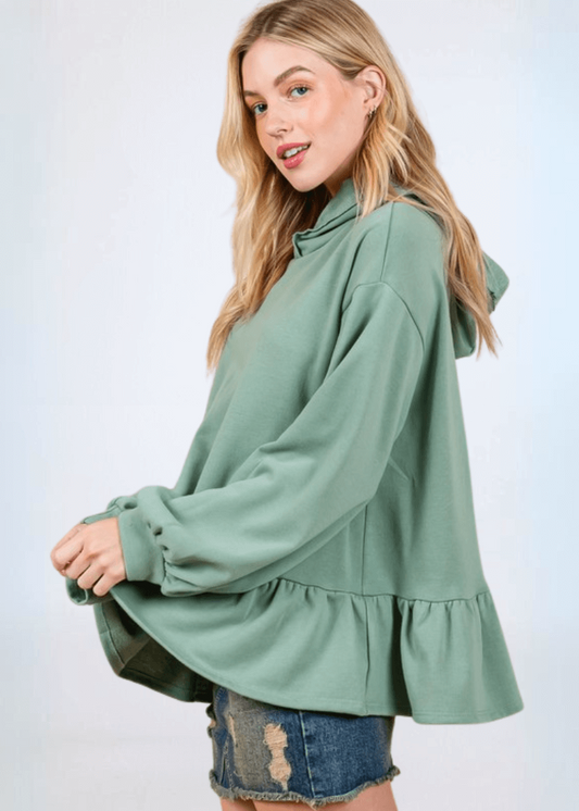French Terry Baby Doll Tunic - CLEARANCE FINAL SALE