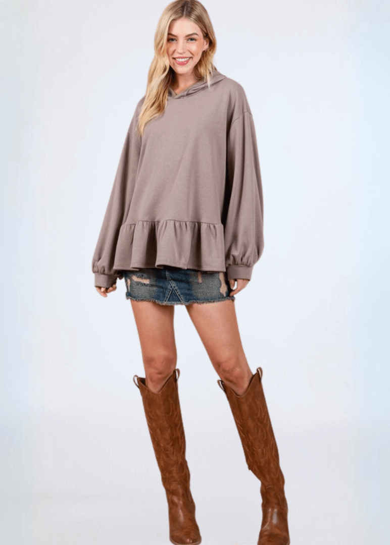 French Terry Baby Doll Tunic - CLEARANCE FINAL SALE