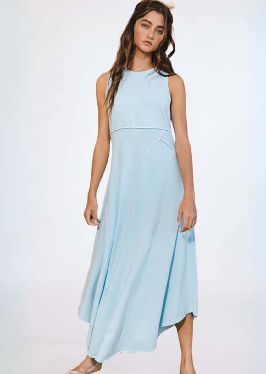 Cotton Racerback Tank Dress CLEARANCE FINAL SALE