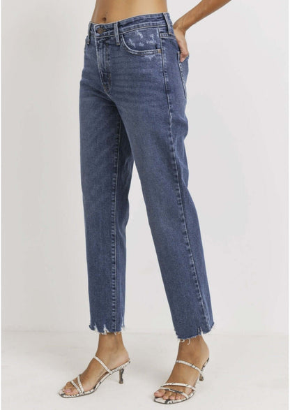Distressed Cropped Trendy Denim Jeans CLEARANCE FINAL SALE