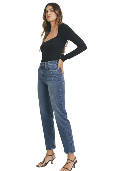 The Everything Straight Leg Denim Jeans CLEARANCE FINAL SALE