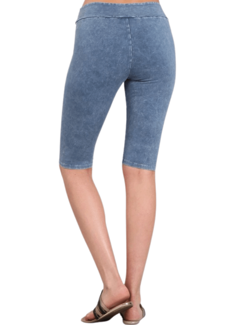 Ladies Longer Length Biker Shorts Made in USA