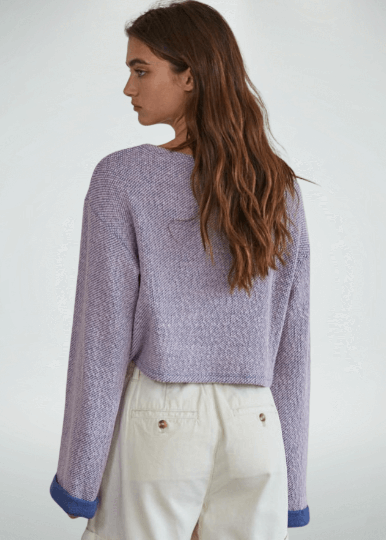 Lavender Jessamine Cropped Pullover